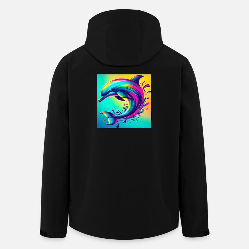 dolphin - Men’s Recycled Softshell Jacket by Stanley/Stella - black