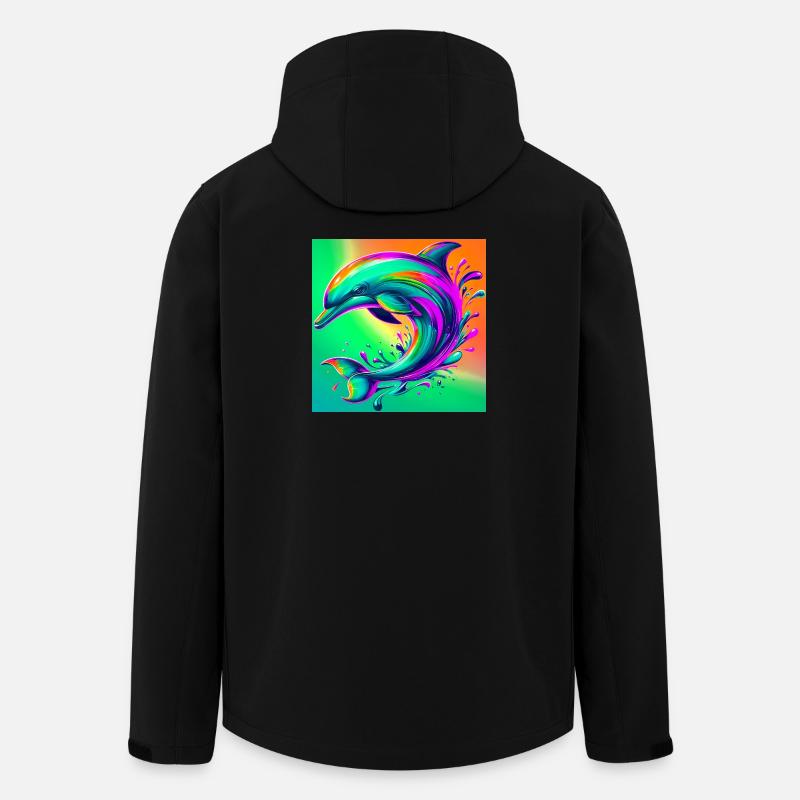 dolphin - Men’s Recycled Softshell Jacket by Stanley/Stella - black