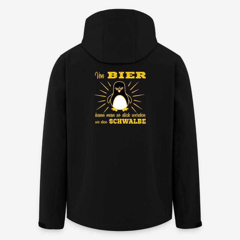 Bier Pinguin - Recycelte Männer Softshell-Jacke von Stanley/Stella - Schwarz