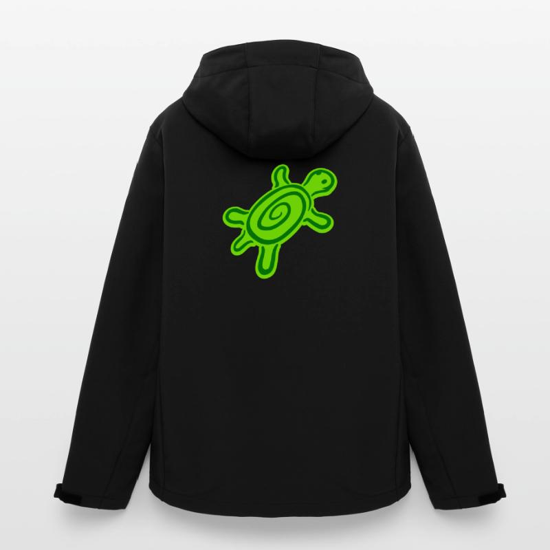 turtle spiral turtle shell pattern cute Men’s Recycled Softshell Jacket by Stanley/Stella