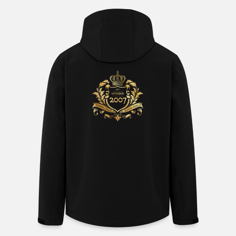 18th Birthday Semper Verum - Established 10/2007 - Men’s Recycled Softshell Jacket by Stanley/Stella - black