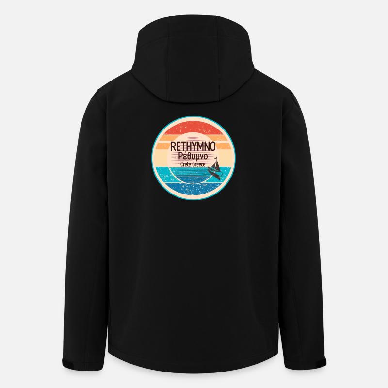 Greek sunset look Crete  - Recycelte Männer Softshell-Jacke von Stanley/Stella - Schwarz