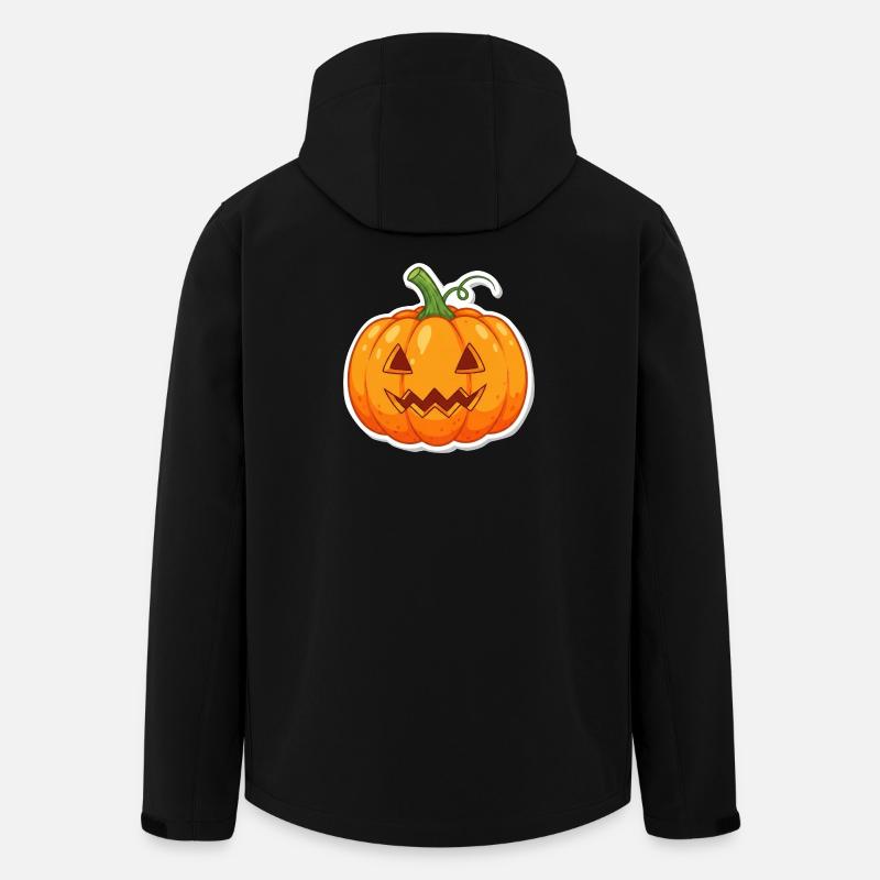 joyeux Halloween citrouille autocollant - Veste softshell homme en polyester recyclé Stanley/Stella - noir