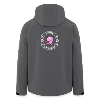 Team Axolotl - Recycelte Männer Softshell-Jacke von Stanley/Stella - Anthrazit - Hinten - AI Model Male 185 light (185cm)