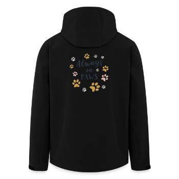 Toujours sur Pattes - Veste softshell homme en polyester recyclé Stanley/Stella - noir - Dos - AI Model Male 185 light (185cm)