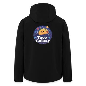 Taco Galaxy Outer Space Taco Illustration - Men’s Recycled Softshell Jacket by Stanley/Stella - black - Back - AI Model Male 185 light (185cm)