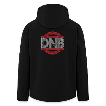 DNB biegt Grunge nicht - Recycelte Männer Softshell-Jacke von Stanley/Stella - Schwarz - Hinten - AI Model Male 185 light (185cm)