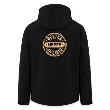 Bester Neffe - Recycelte Männer Softshell-Jacke von Stanley/Stella - Schwarz - Hinten - AI Model Male 185 light (185cm)