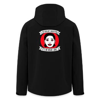 You Wouldn't Understand It's An Inside Joke Saying - Men’s Recycled Softshell Jacket by Stanley/Stella - black - Back - AI Model Male 185 light (185cm)