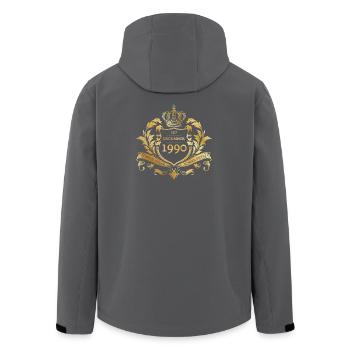 35th Birthday Semper Verum - Established 12/1990 - Men’s Recycled Softshell Jacket by Stanley/Stella - black - Back - AI Model Male 185 light (185cm)