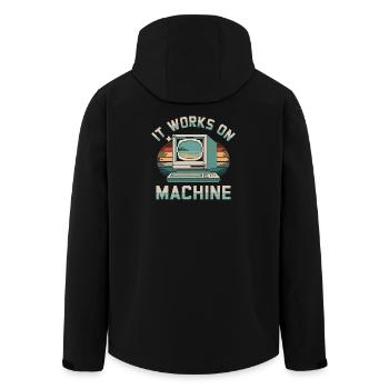 Programmeur Humour - Veste softshell homme en polyester recyclé Stanley/Stella - noir - Dos - AI Model Male 185 light (185cm)