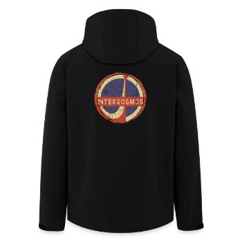 Emblème du Cercle Rétro DDR Interkosmos - Veste softshell homme en polyester recyclé Stanley/Stella - noir - Dos - AI Model Male 185 light (185cm)