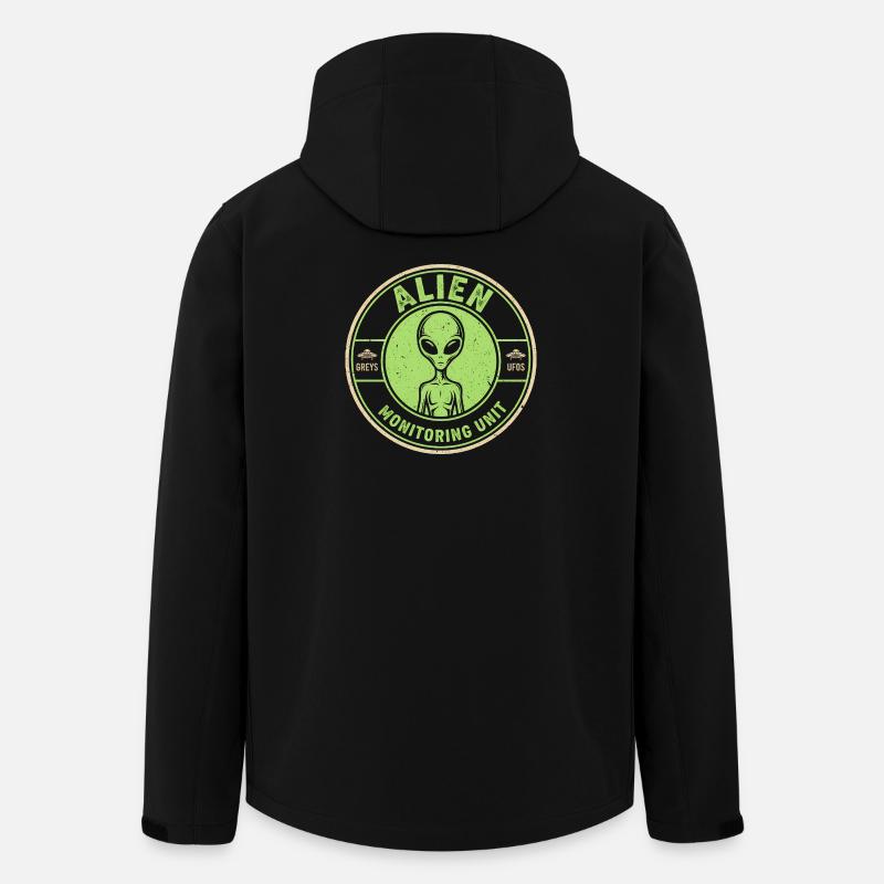 Unité de surveillance extraterrestre : mythe amusant - Veste softshell homme en polyester recyclé Stanley/Stella - noir