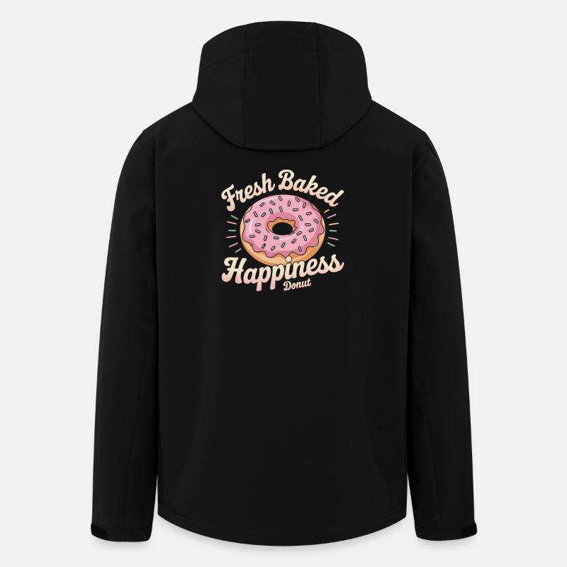 Fresh Baked Happiness – Donut - Men’s Recycled Softshell Jacket by Stanley/Stella - black