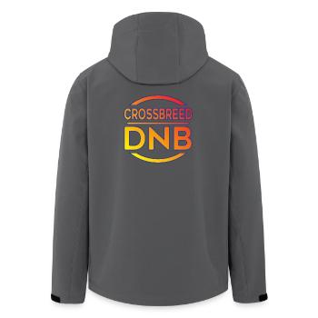 Crossbreed DNB Drum N Bass Shirt Breakbeat Jungle - Men’s Recycled Softshell Jacket by Stanley/Stella - black - Back - AI Model Male 185 light (185cm)