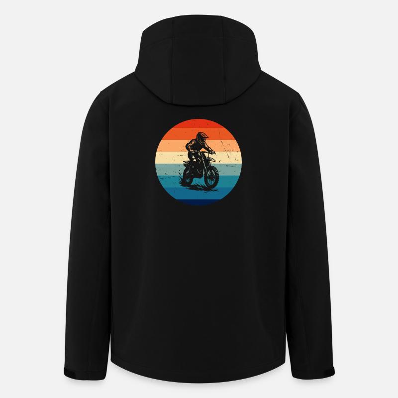 Motocross Power Motocross Design - Recycelte Männer Softshell-Jacke von Stanley/Stella - Schwarz