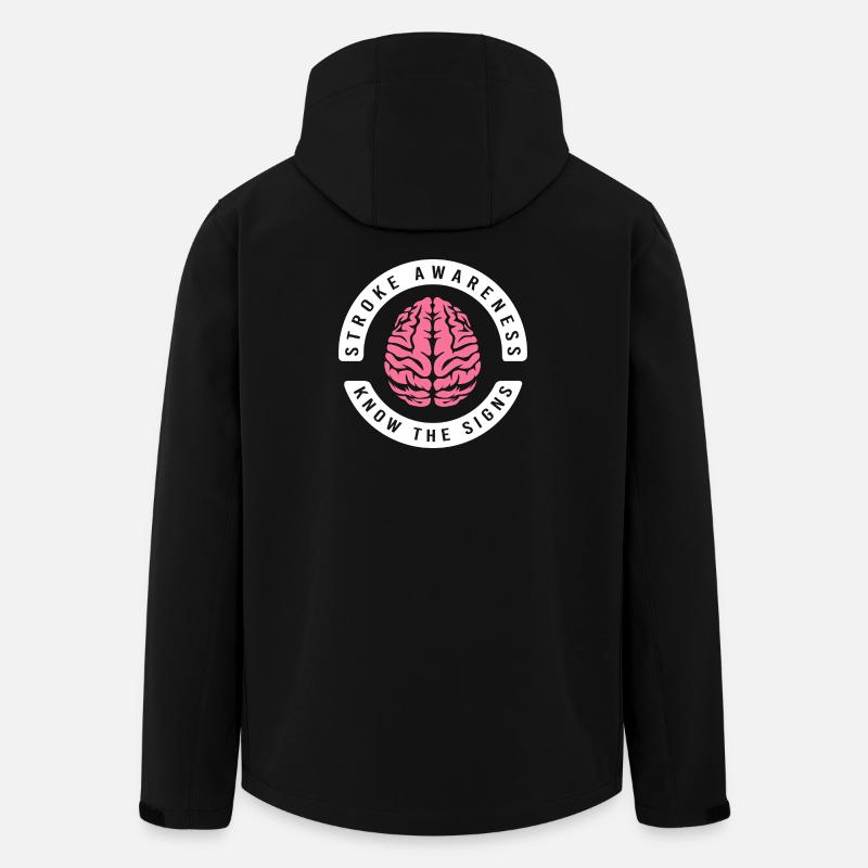 Hirnschlag Schlaganfall - Recycelte Männer Softshell-Jacke von Stanley/Stella - Schwarz