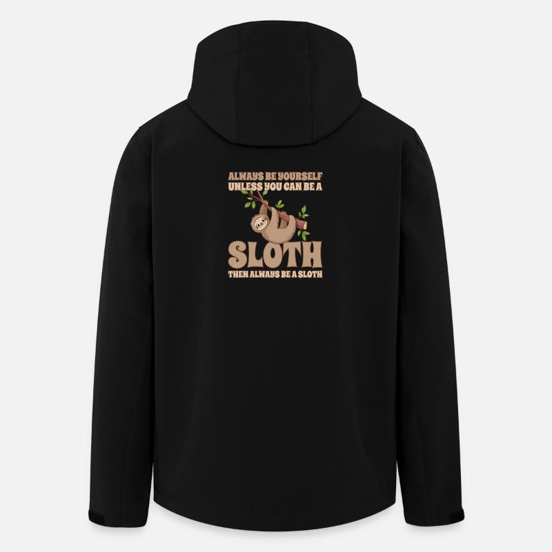 Faultier Always Be A Sloth - Men’s Recycled Softshell Jacket by Stanley/Stella - black