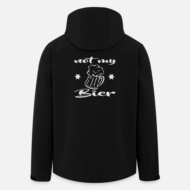 Bier Spruch - Recycelte Männer Softshell-Jacke von Stanley/Stella - Schwarz