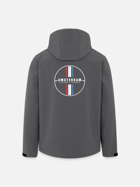 Amsterdam Coordinates - Men’s Recycled Softshell Jacket by Stanley/Stella - black