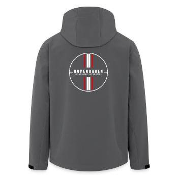 Copenhagen Coordinates - Men’s Recycled Softshell Jacket by Stanley/Stella - anthracite - Back - AI Model Male 185 light (185cm)