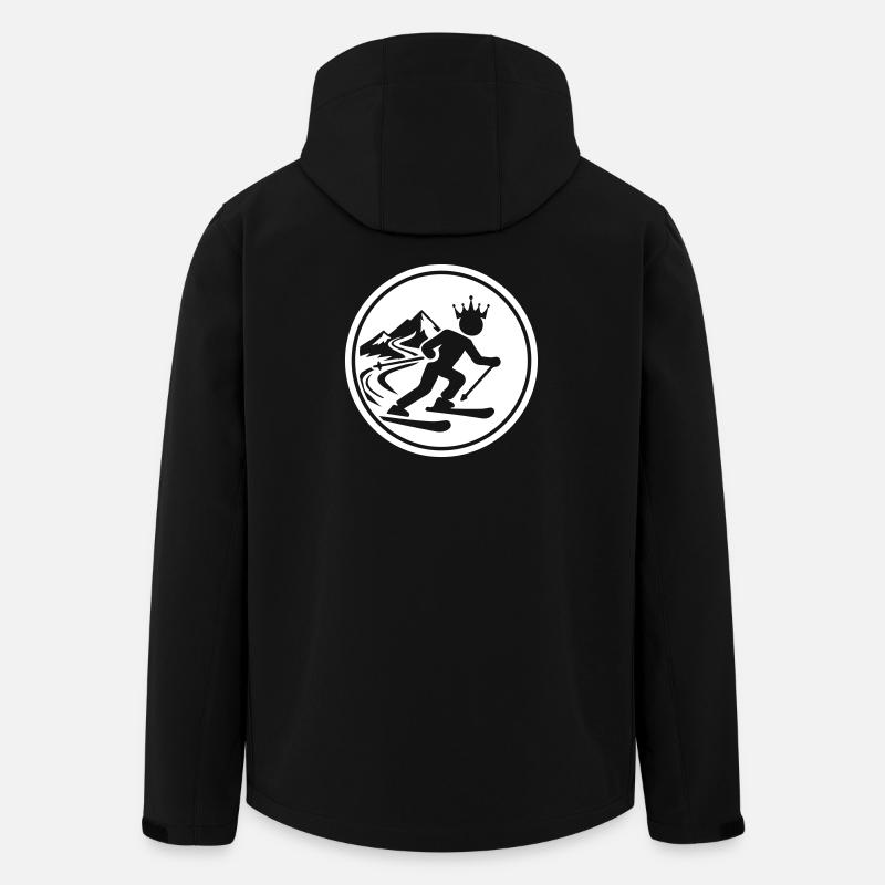 Ski King Skiing - Veste softshell homme en polyester recyclé Stanley/Stella - noir