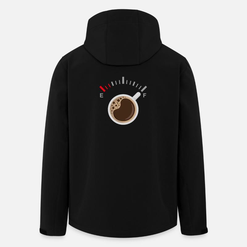 Vollgepumpt mit Kaffee - Recycelte Männer Softshell-Jacke von Stanley/Stella - Schwarz