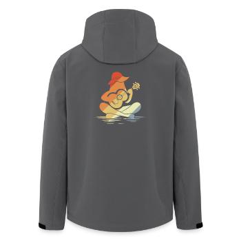 Graphique féminin pour ukulélé - Veste softshell homme en polyester recyclé Stanley/Stella - noir - Dos - AI Model Male 185 light (185cm)