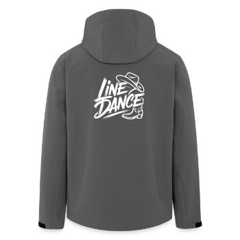 Line Dance – Country Western Tanz - Recycelte Männer Softshell-Jacke von Stanley/Stella - Schwarz - Hinten - AI Model Male 185 light (185cm)