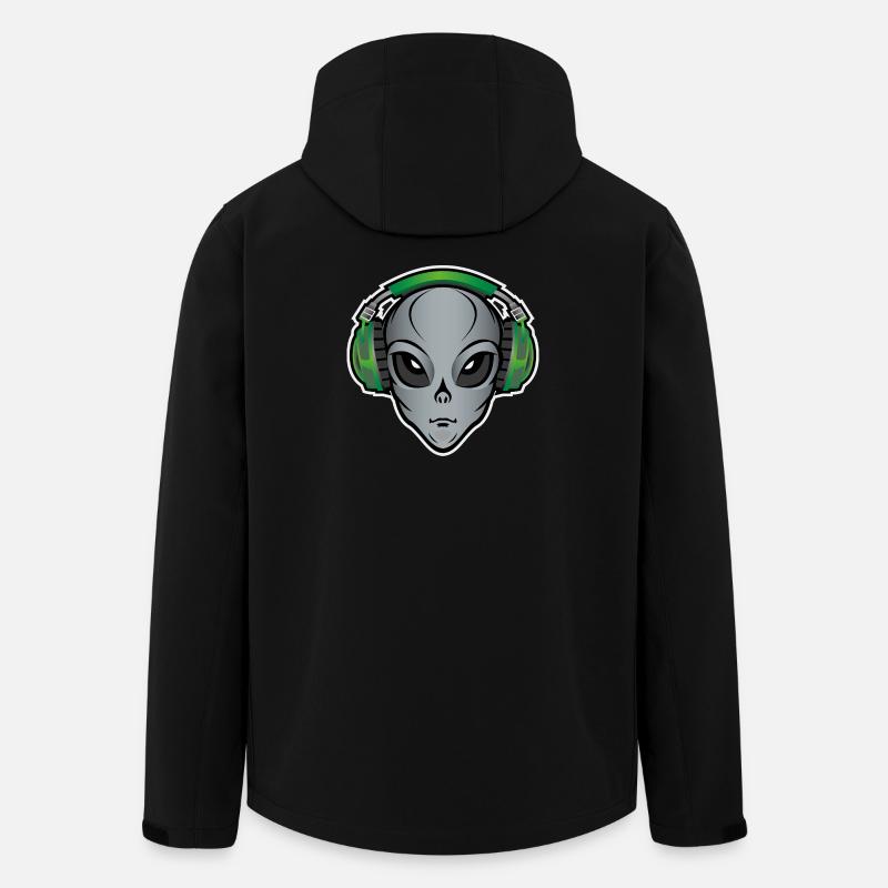 Alien-Musik - Recycelte Männer Softshell-Jacke von Stanley/Stella - Schwarz