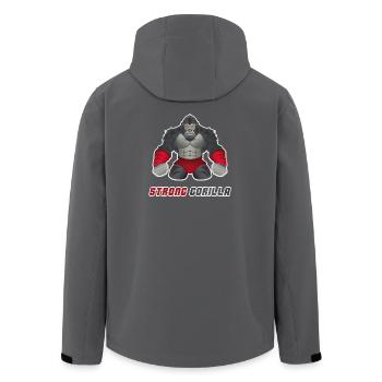 Gorilla MMA Workout - Recycelte Männer Softshell-Jacke von Stanley/Stella - Schwarz - Hinten - AI Model Male 185 light (185cm)