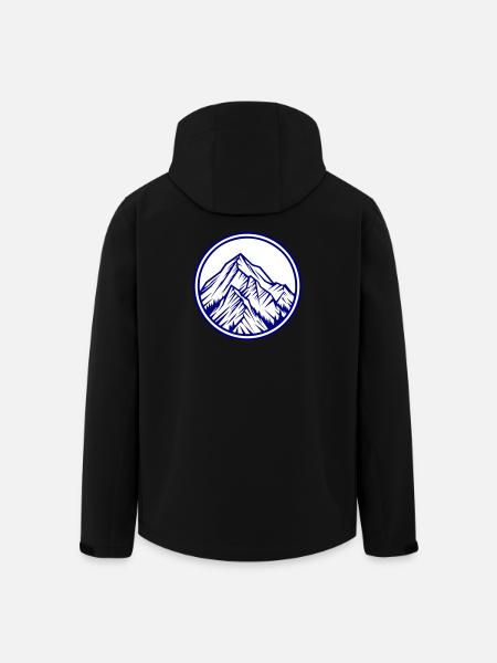 Mountains Symbol Rocks - Men’s Recycled Softshell Jacket by Stanley/Stella - black