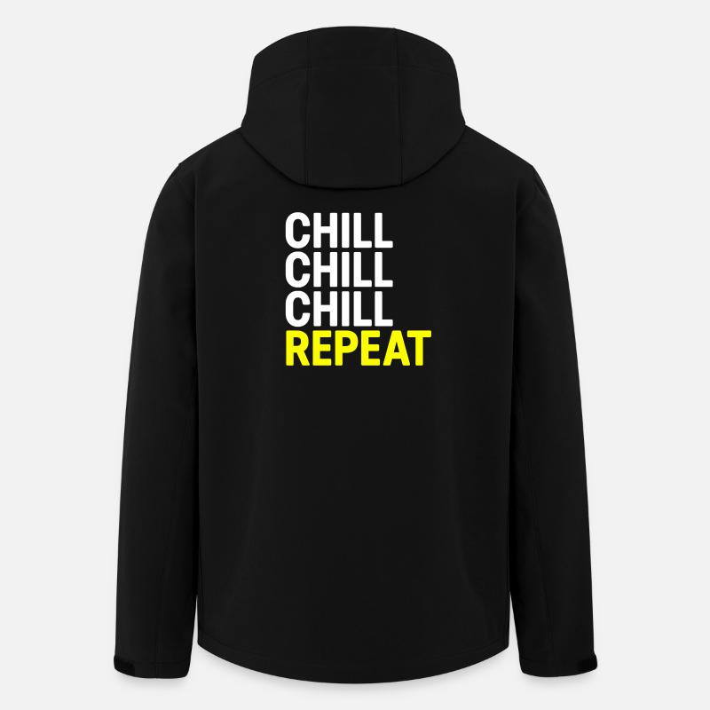 Chill Chill Chill Repeat - Recycelte Männer Softshell-Jacke von Stanley/Stella - Schwarz
