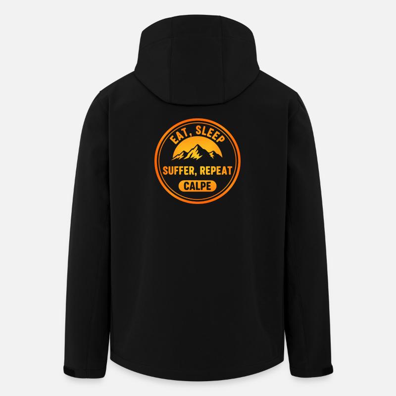 Eat Sleep Suffer Repeat Calpe - Men’s Recycled Softshell Jacket by Stanley/Stella - black