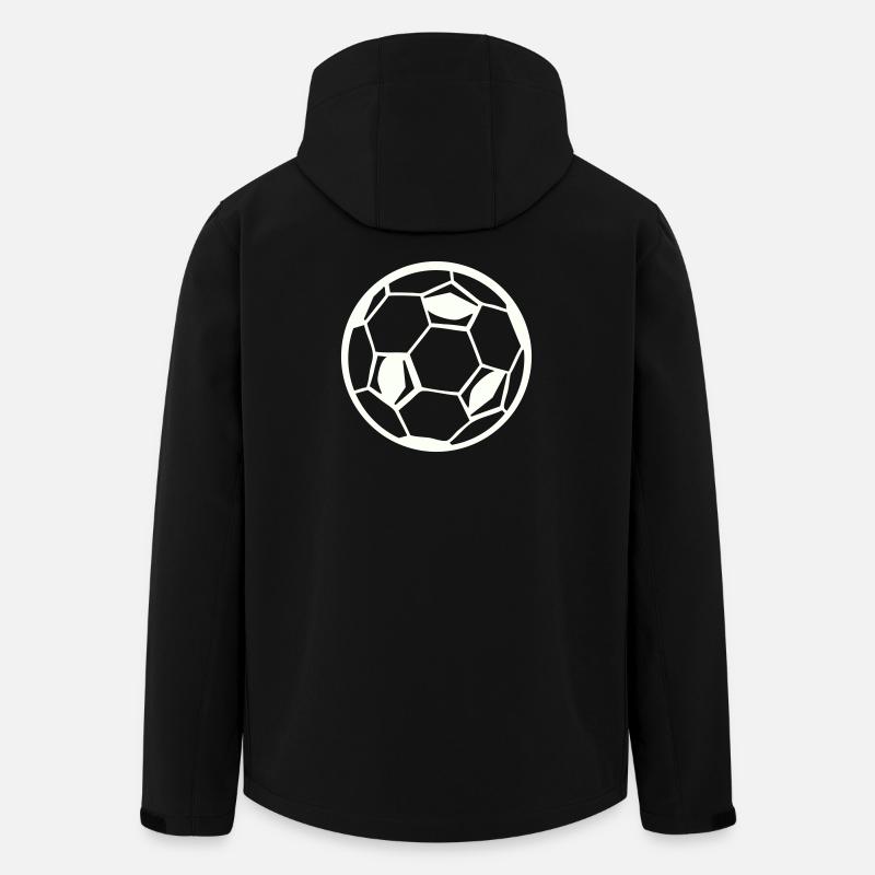 Soccer Fußball - Recycelte Männer Softshell-Jacke von Stanley/Stella - Schwarz