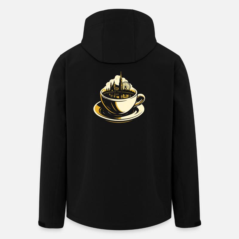 Vienna in a Cup - Recycelte Männer Softshell-Jacke von Stanley/Stella - Schwarz