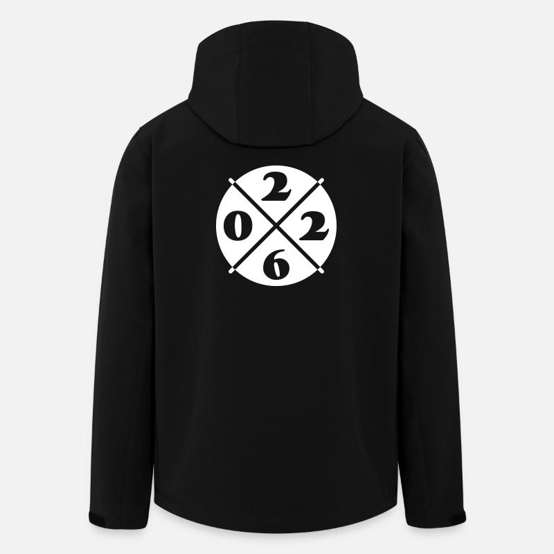 2026 Jahr - Recycelte Männer Softshell-Jacke von Stanley/Stella - Schwarz