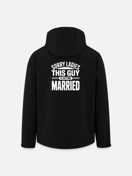 Citation du futur marié - Veste softshell homme en polyester recyclé Stanley/Stella - noir