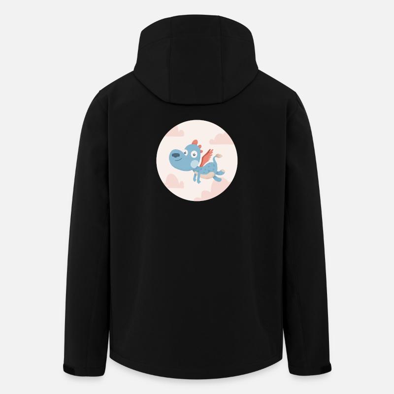 Blauer Drache - Recycelte Männer Softshell-Jacke von Stanley/Stella - Schwarz