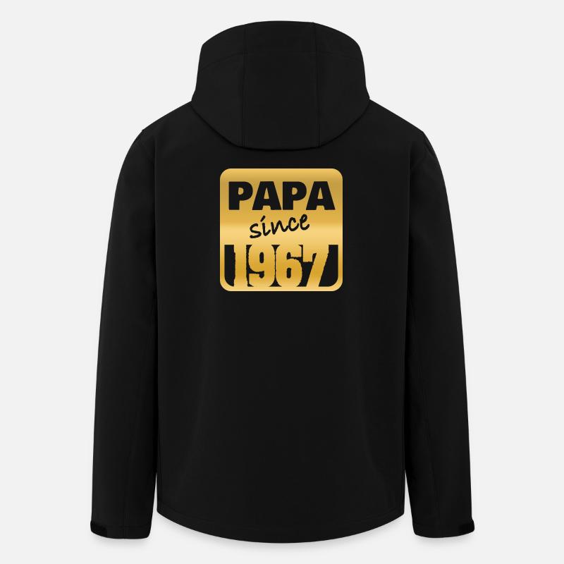 Né en 1967 - Veste softshell homme en polyester recyclé Stanley/Stella - noir