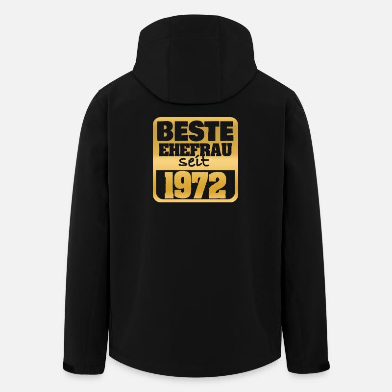 1972 - Recycelte Männer Softshell-Jacke von Stanley/Stella - Schwarz