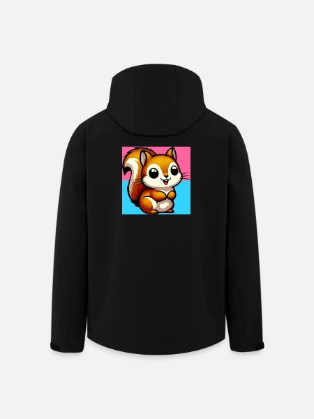 écureuil - Veste softshell homme en polyester recyclé Stanley/Stella - noir