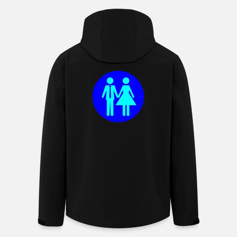 Paar Ehe Couple - Recycelte Männer Softshell-Jacke von Stanley/Stella - Schwarz