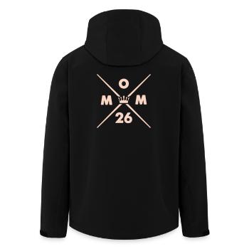 Mom 26 - Recycelte Männer Softshell-Jacke von Stanley/Stella - Schwarz - Hinten - AI Model Male 185 light (185cm)