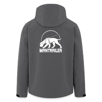 Riesenschnauzer MANTRAILER Suchhunde Hund Wilsigns - Recycelte Männer Softshell-Jacke von Stanley/Stella - Schwarz - Hinten - AI Model Male 185 light (185cm)