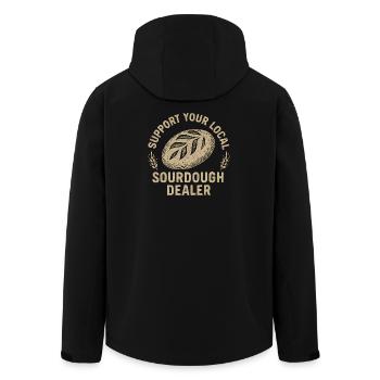 Baking Baker Baker Sourdough Bread Gift Idea - Men’s Recycled Softshell Jacket by Stanley/Stella - black - Back - AI Model Male 185 light (185cm)