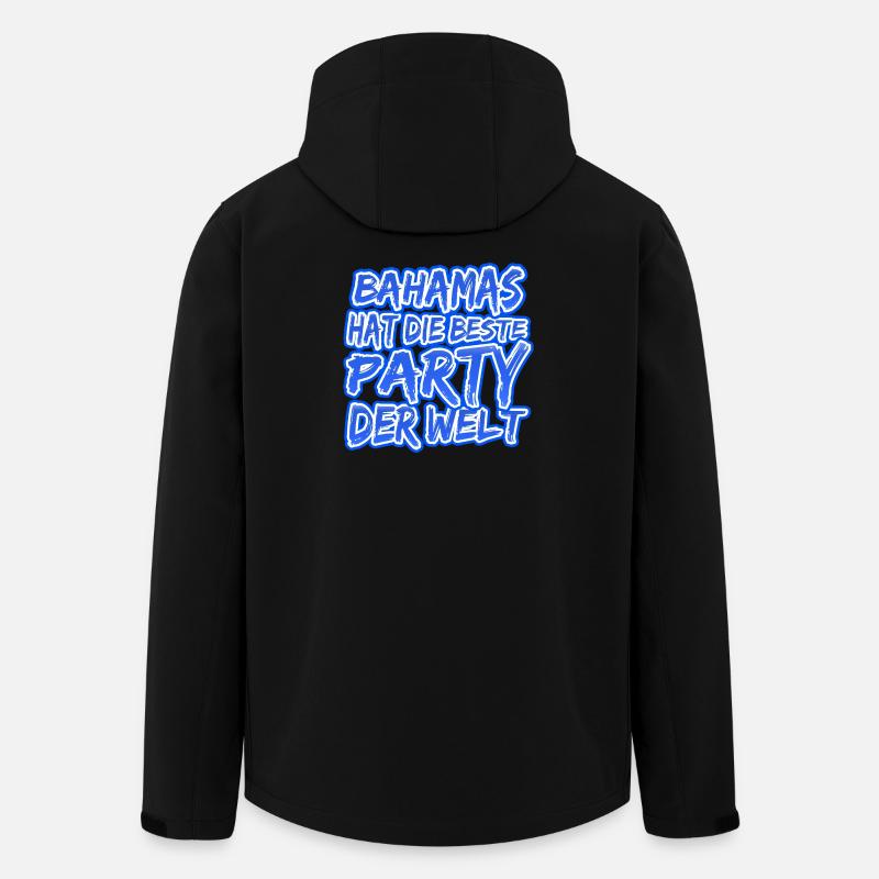 Urlaub Bahamas - Recycelte Männer Softshell-Jacke von Stanley/Stella - Schwarz