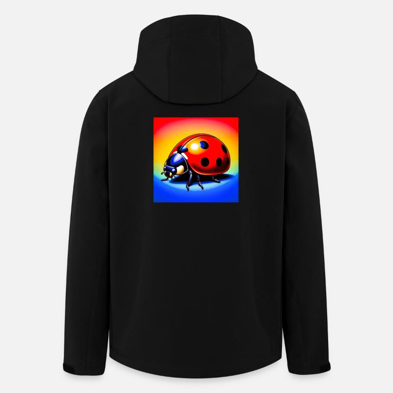 ladybird - Men’s Recycled Softshell Jacket by Stanley/Stella - black