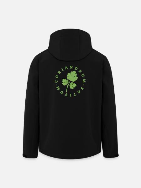 Koriander-Rundblatt-Emblem - Recycelte Männer Softshell-Jacke von Stanley/Stella - Schwarz