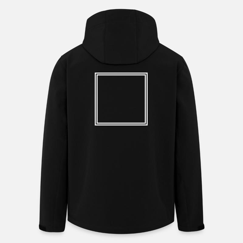 Rahmen Leer - Recycelte Männer Softshell-Jacke von Stanley/Stella - Schwarz